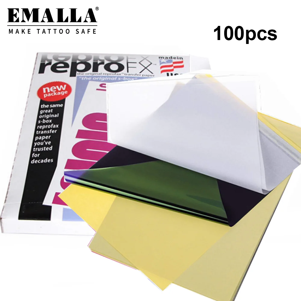 EMALLA 100 шт. Профессиональный трафарет для переноса татуировок бумага для переводной машины принтер аксессуары для татуировки принадлежност...
EMALLA 100 шт. Профессиональный трафарет для переноса татуировок бумага для переводной машины принтер аксессуары для татуировки принадлежност...