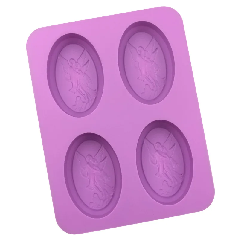 4 Hole Oval Silicone Mold Angel Couple Shape Soap Mold DIY Chocolate Soap Bar Cake Mold
4 Hole Oval Silicone Mold Angel Couple Shape Soap Mold DIY Chocolate Soap Bar Cake Mold