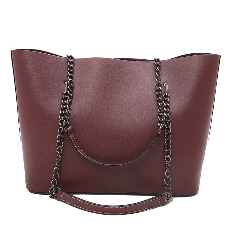 Women Big Solid Color PU Leather Shoulder Bags 2020 Chain High Capacity Handbags Travel Luxury Hand Bag Female Shoulder Bag
Women Big Solid Color PU Leather Shoulder Bags 2020 Chain High Capacity Handbags Travel Luxury Hand Bag Female Shoulder Bag