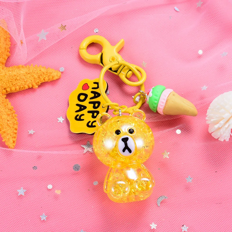 New colorful burst cracked bear keychain cartoon cute sitting posture cute little bear toy doll creative small gift
New colorful burst cracked bear keychain cartoon cute sitting posture cute little bear toy doll creative small gift