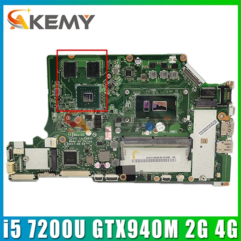 Материнская плата для ноутбука ACER A515-51G, C5V01, телефон с центральным процессором i5 7200U, GPU GTX940M, 2 ГБ, 4 Гб ОЗУ, DDR4, системная плата
Материнская плата для ноутбука ACER A515-51G, C5V01, телефон с центральным процессором i5 7200U, GPU GTX940M, 2 ГБ, 4 Гб ОЗУ, DDR4, системная плата