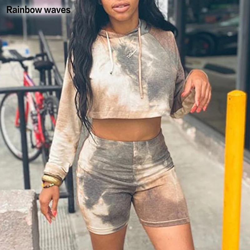 Rainbowwaves Casual Women Tracksuit Two Piece Set Sexy Slim Hoodies And Shorts Sportswear Outfit Set Summer Autumn
Rainbowwaves Casual Women Tracksuit Two Piece Set Sexy Slim Hoodies And Shorts Sportswear Outfit Set Summer Autumn