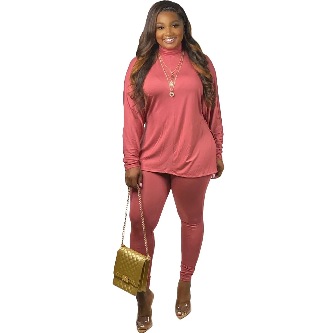 Autumn and winter plus size women's O-neck long-sleeved solid color top with long slim pants suit casual two-piece wholesale
Autumn and winter plus size women's O-neck long-sleeved solid color top with long slim pants suit casual two-piece wholesale
