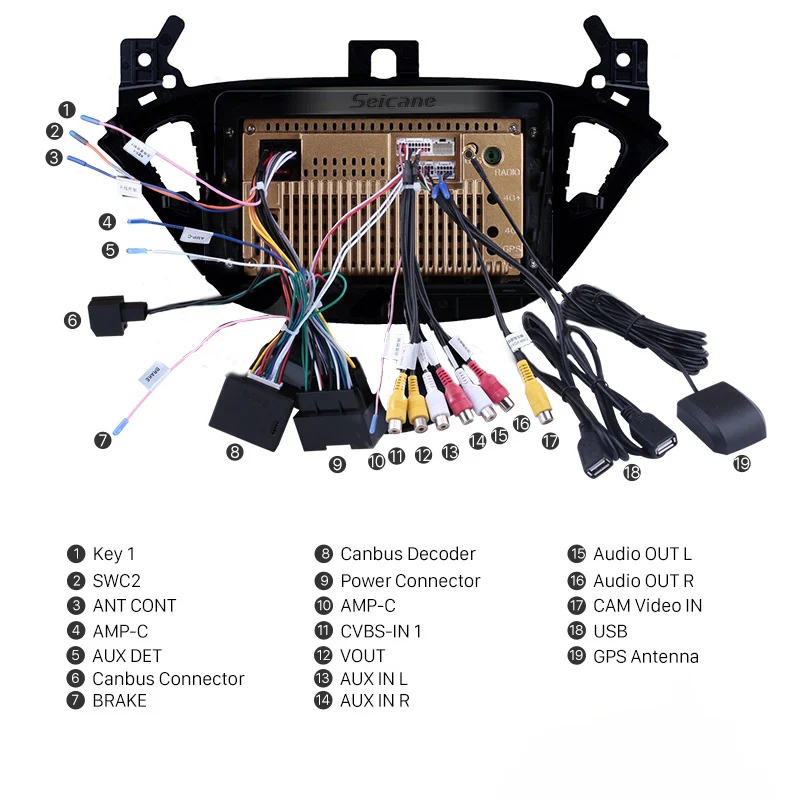 Seicane Android 10.0 Car Radio GPS Stereo For Opel Corsa 2015-2019/Opel Adam 2013-2016 Navigation 2 din Support Rear Camera
Seicane Android 10.0 Car Radio GPS Stereo For Opel Corsa 2015-2019/Opel Adam 2013-2016 Navigation 2 din Support Rear Camera