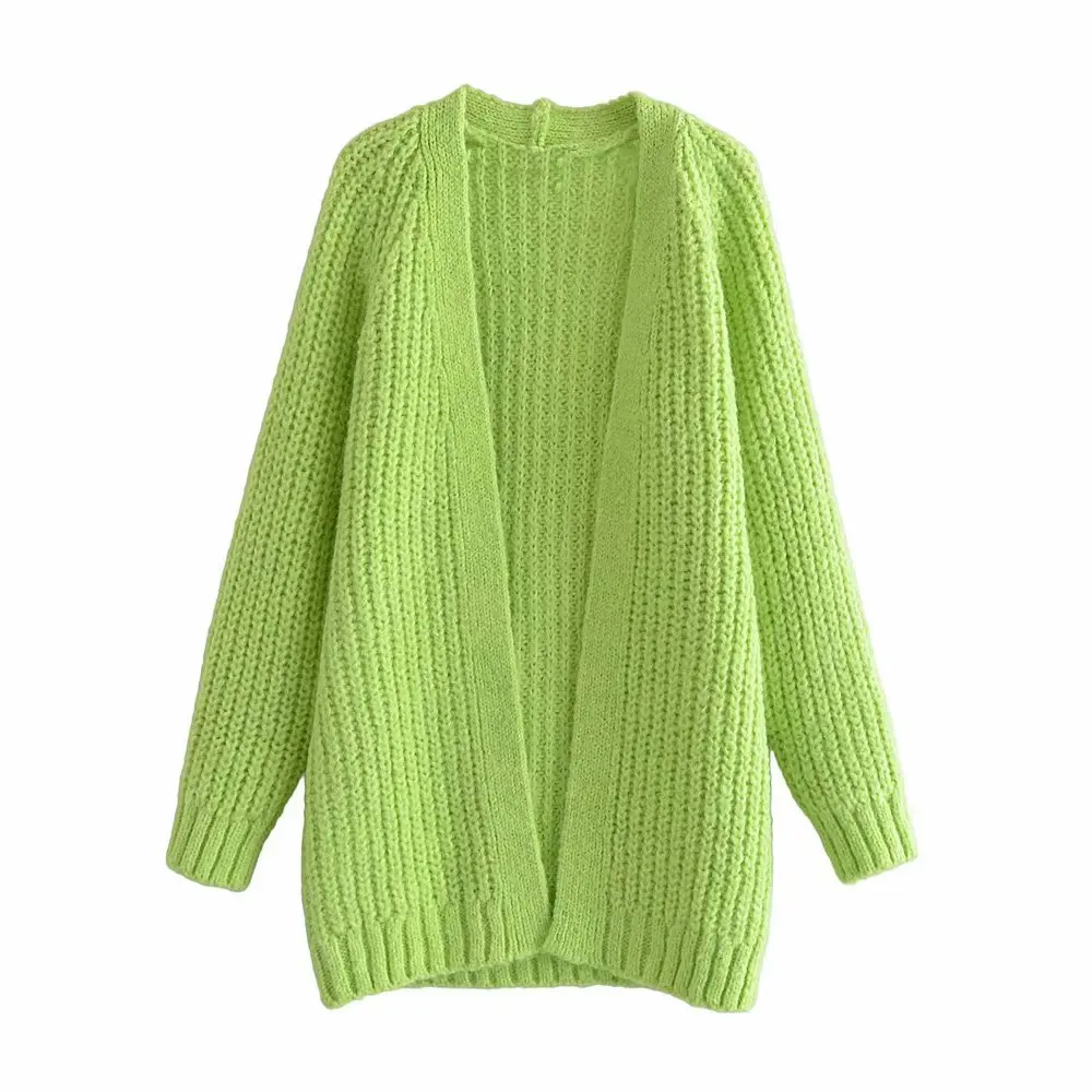 KRSB 2021 Spring Autumn Women Gray Green Knitted Long-Sleeved Thick Wool Loose Sweater Cardigan Za Comfortable Casual Style
KRSB 2021 Spring Autumn Women Gray Green Knitted Long-Sleeved Thick Wool Loose Sweater Cardigan Za Comfortable Casual Style