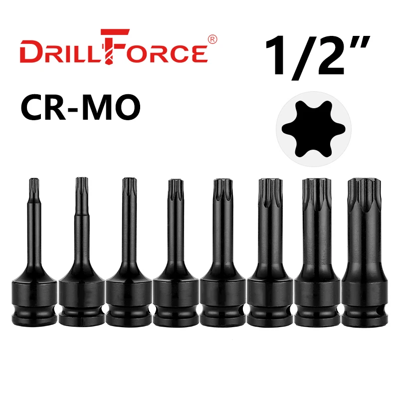 Drillforce Адаптер для ударного инструмента Torx T20/T25/T27/T30/T35/T40/T45/T50/T55/T60/T70/T80/T90/T100
Drillforce Адаптер для ударного инструмента Torx T20/T25/T27/T30/T35/T40/T45/T50/T55/T60/T70/T80/T90/T100