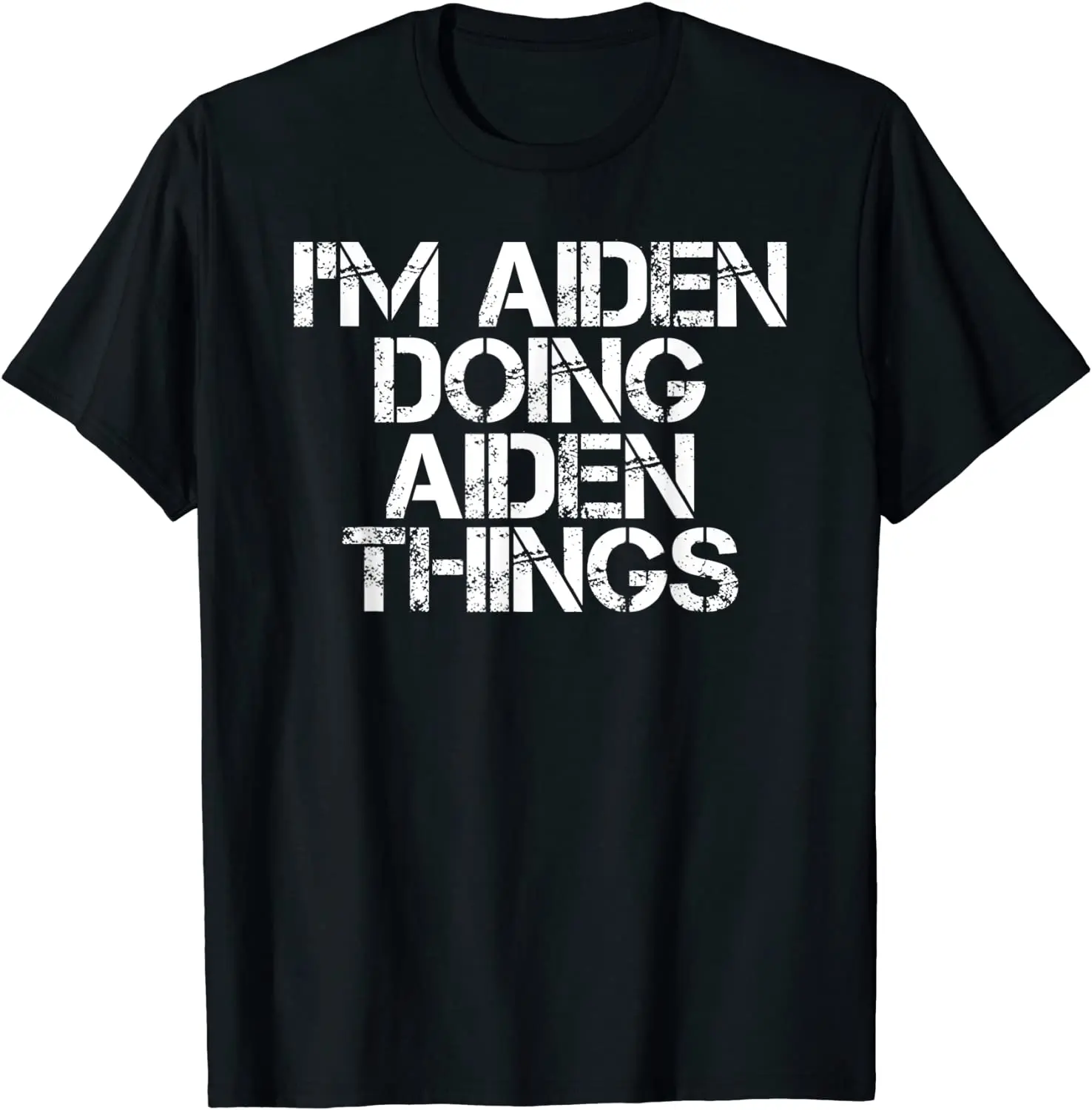 I'M AIDEN DOING AIDEN THINGS Funny Birthday Name Gift Idea T-Shirt Cotton comfortable Tees Brand New Man T Shirts Normal
I'M AIDEN DOING AIDEN THINGS Funny Birthday Name Gift Idea T-Shirt Cotton comfortable Tees Brand New Man T Shirts Normal