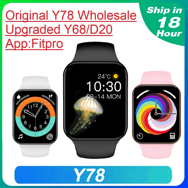 

Оригинальные Смарт-часы Y78 D30 Watch7, 1,44 дюйма, Спортивная музыка, артериальное давление, фитнес-трекер, монитор сердечного ритма, Смарт-часы pk Y68...