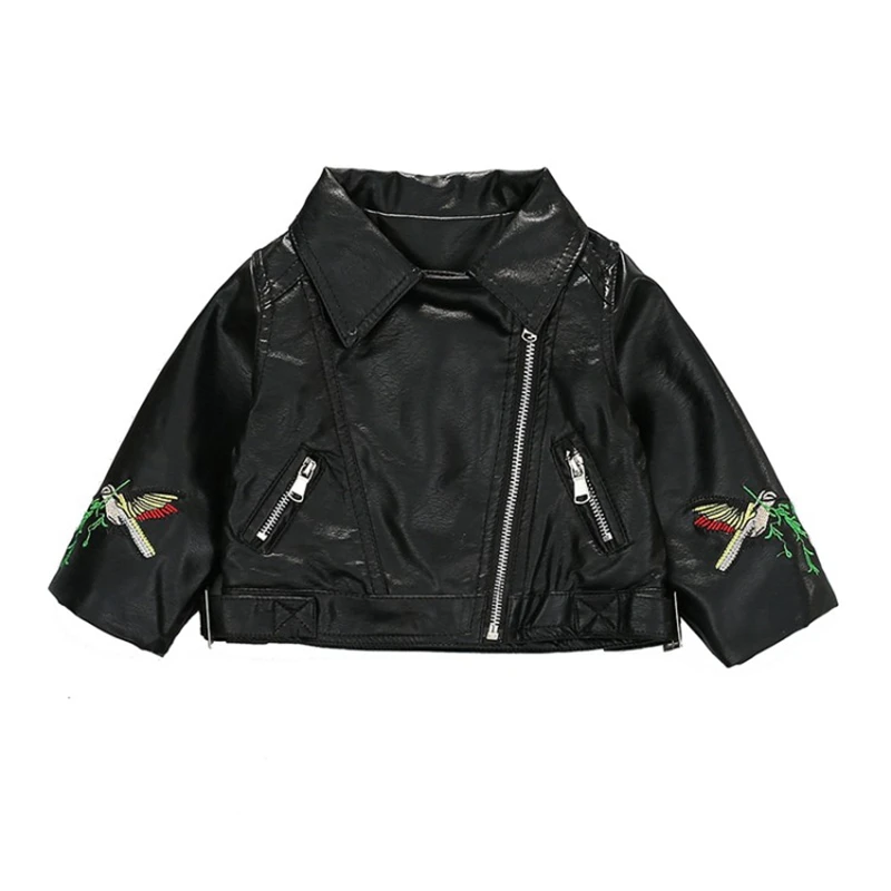 Children's Coats Faux Leather Girls Spring Jacket Zipper Fashion Flower Embroidery Leather Jacket For Girls Windbreaker TZ513
Children's Coats Faux Leather Girls Spring Jacket Zipper Fashion Flower Embroidery Leather Jacket For Girls Windbreaker TZ513