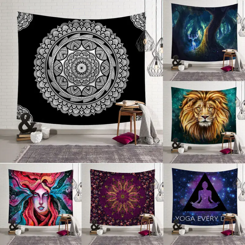 Mandala Skull Tapestry Wall Hanging Moon Phase Change Tapestries Bedroom Decor
Mandala Skull Tapestry Wall Hanging Moon Phase Change Tapestries Bedroom Decor