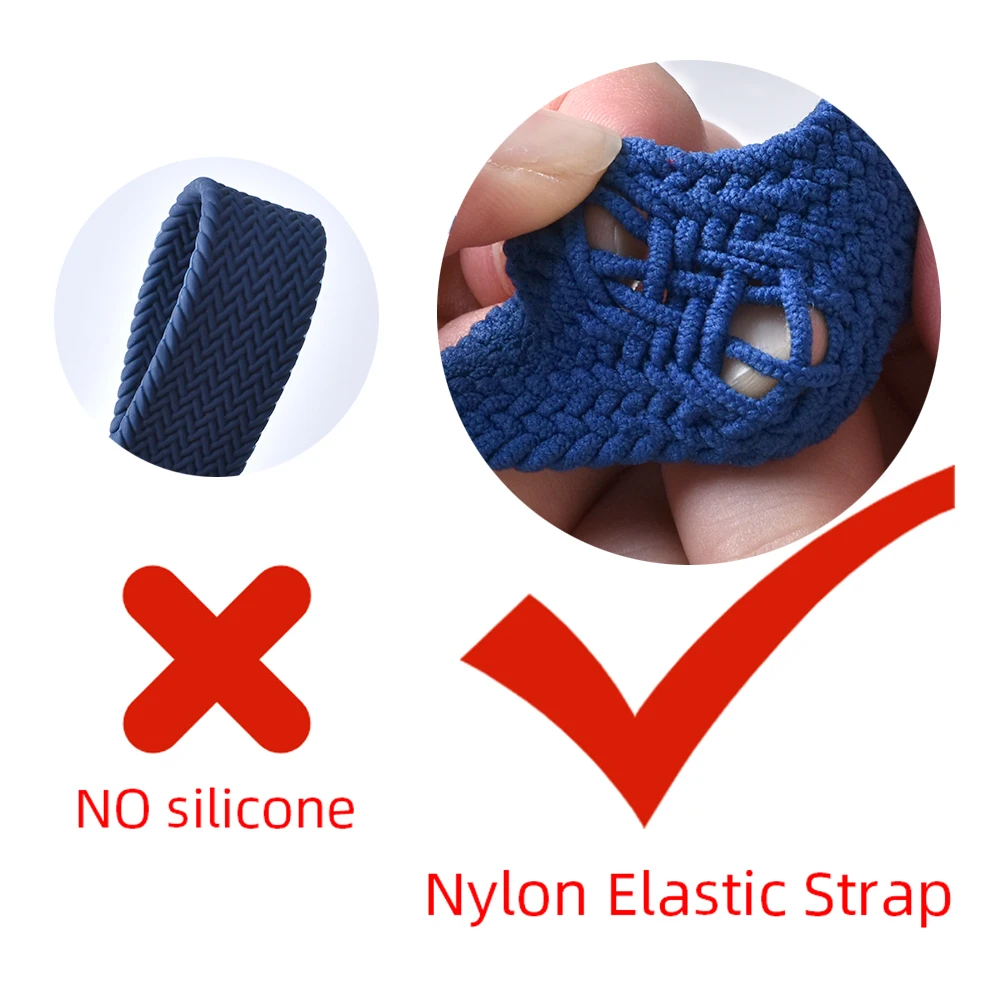Braided solo loop nylon strap for Apple watch band 44mm 42mm 40mm 38mm Elastic fabric bracelet strap for iwatch 6 5 4 3 2 1 SE
Braided solo loop nylon strap for Apple watch band 44mm 42mm 40mm 38mm Elastic fabric bracelet strap for iwatch 6 5 4 3 2 1 SE