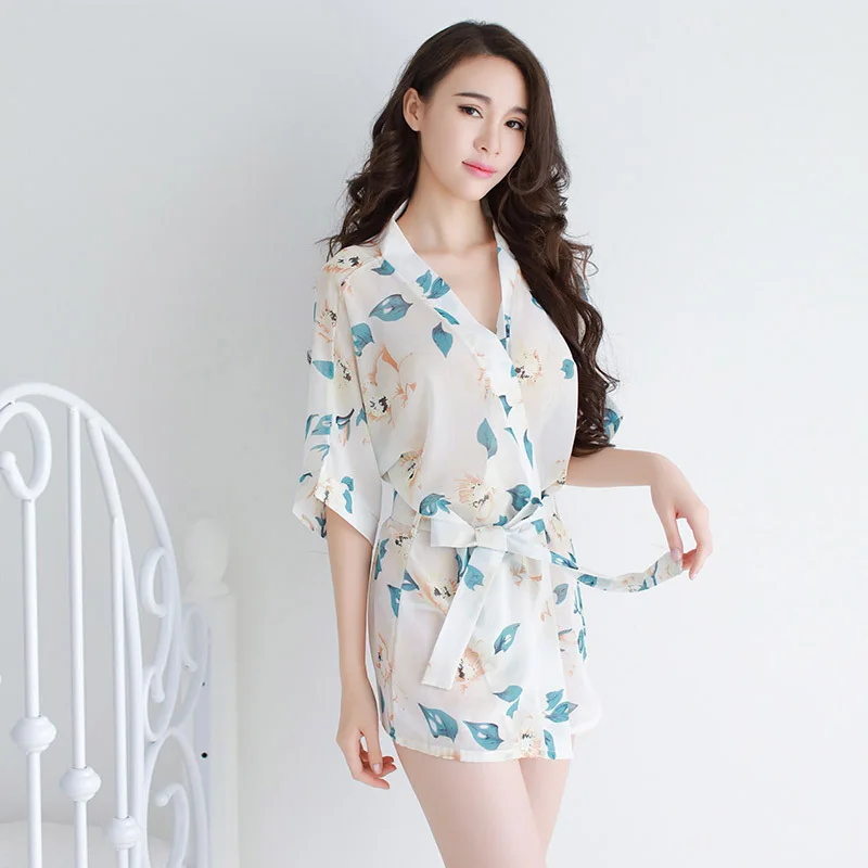 Chiffon Women Robe Spring Summer Robes Woman Bathrobe Polyester Robe Femme Flower Print Sexy Nightgown Silk Lingerie
Chiffon Women Robe Spring Summer Robes Woman Bathrobe Polyester Robe Femme Flower Print Sexy Nightgown Silk Lingerie