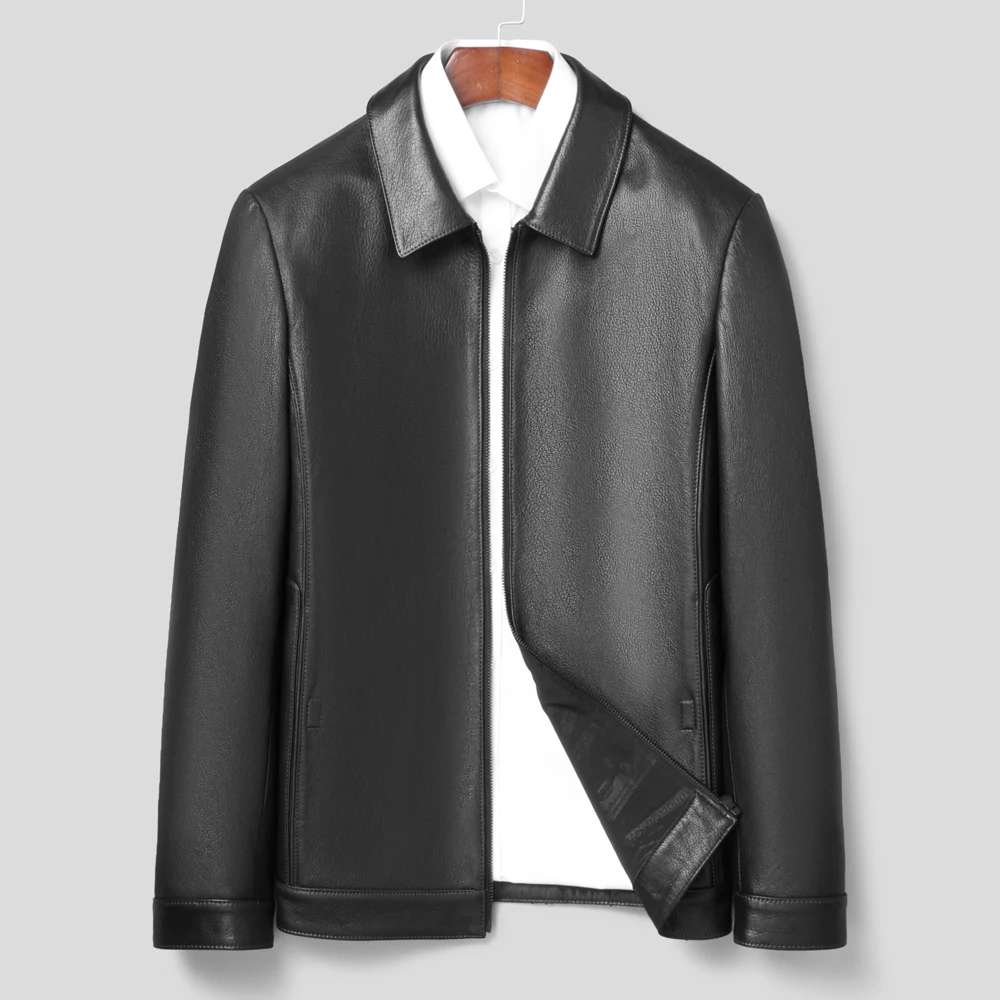 Top Quality Goat Skin Leather Overcoat Men Autumn Casual Formal Genuine Leather Jackets
Top Quality Goat Skin Leather Overcoat Men Autumn Casual Formal Genuine Leather Jackets
