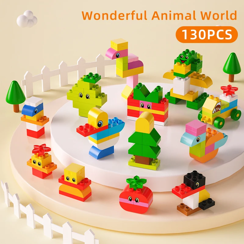 Baby Big Size Brick Bulk Base Plates Compatible Building Blocks DIY Train Animal Figures Enlightenment Educational Toys for Kids
Baby Big Size Brick Bulk Base Plates Compatible Building Blocks DIY Train Animal Figures Enlightenment Educational Toys for Kids