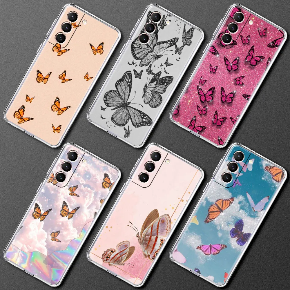 Beautiful Diamond Butterfly Clear Phone Case For Samsung Galaxy S20 FE S21 Ultra S10 Plus 5G S10e S9 S8 S7 Anti-knock Cover Full
Beautiful Diamond Butterfly Clear Phone Case For Samsung Galaxy S20 FE S21 Ultra S10 Plus 5G S10e S9 S8 S7 Anti-knock Cover Full