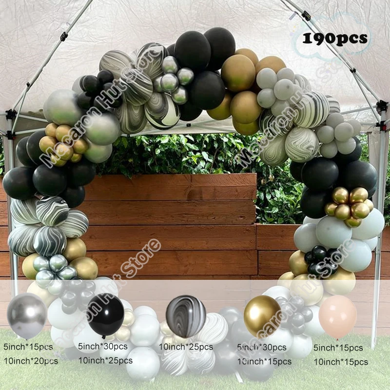 190pcs White Black Stripes Wedding Birthday Party Backdrop Baby Shower Gender Reveal Decoration Latex Welcome Balloon Garland
190pcs White Black Stripes Wedding Birthday Party Backdrop Baby Shower Gender Reveal Decoration Latex Welcome Balloon Garland