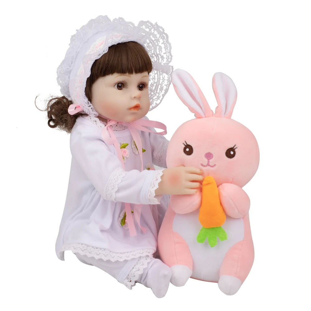 Кукла-младенец Реалистичная силиконовая 48 см с игрушкой 18 дюймов | Игрушки и