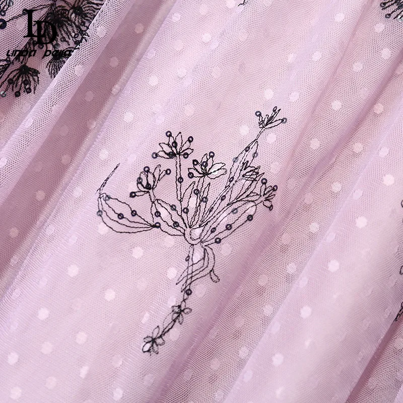 LD LINDA DELLA New 2021 Designer Summer Pink Dress Women V-neck Long sleeve Fashion polka dot Print Sequins Vintage Midi Dress 
LD LINDA DELLA New 2021 Designer Summer Pink Dress Women V-neck Long sleeve Fashion polka dot Print Sequins Vintage Midi Dress