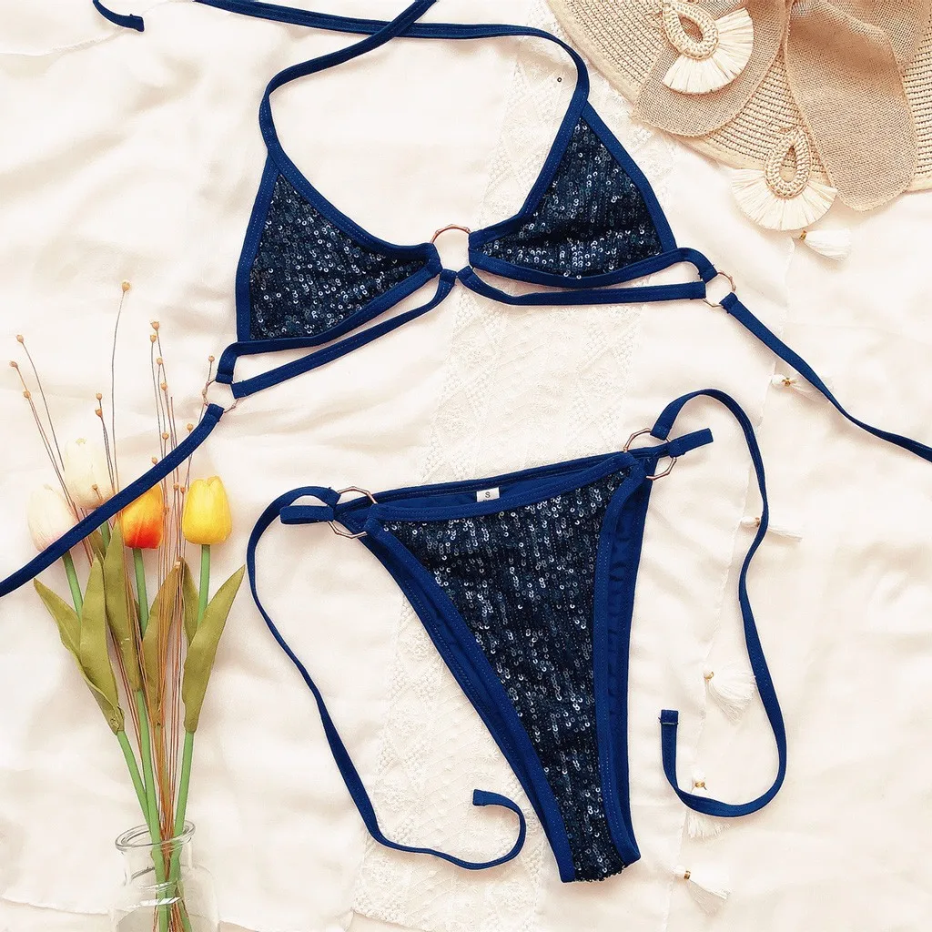 Shinny Bikini 2020 Mujer Sexy Bathing Suit For Women Swimwear Summer Solid Halter Swimsuit Hot Sale Biquini Holiday Beach Wear
Shinny Bikini 2020 Mujer Sexy Bathing Suit For Women Swimwear Summer Solid Halter Swimsuit Hot Sale Biquini Holiday Beach Wear