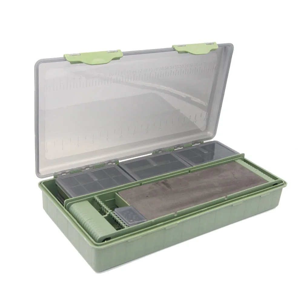Plastic Carp Fishing Tackle Box Waterproof Drill Bit Complete Box System Drilling Tool Box For Hook Rotating Fishing Gear
Plastic Carp Fishing Tackle Box Waterproof Drill Bit Complete Box System Drilling Tool Box For Hook Rotating Fishing Gear