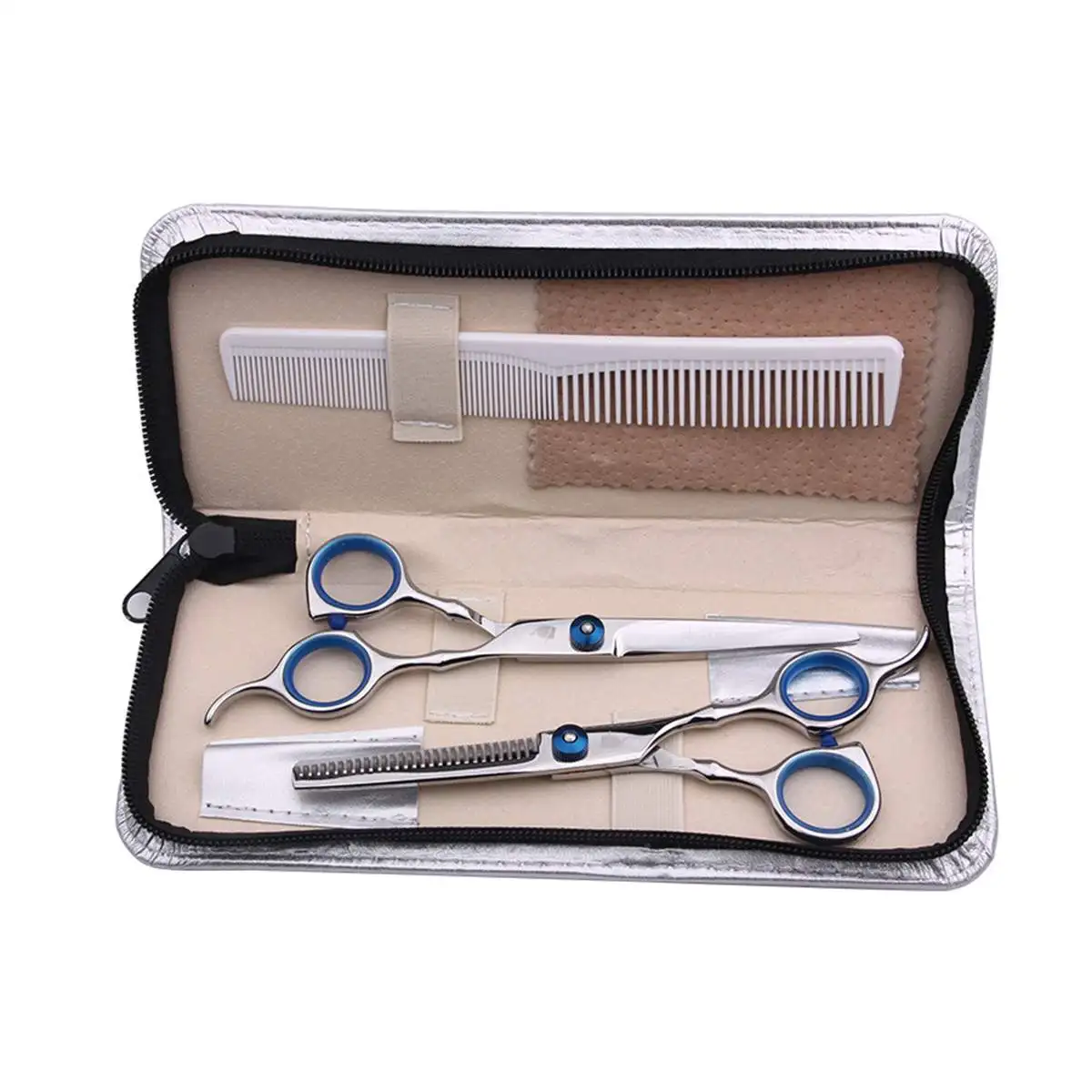 7 PCS Professional Hairdressing Scissors Kit Hair Cutting Scissors Hair Scissors Tail Comb Hair Cutter Comb Scissors Bag
7 PCS Professional Hairdressing Scissors Kit Hair Cutting Scissors Hair Scissors Tail Comb Hair Cutter Comb Scissors Bag