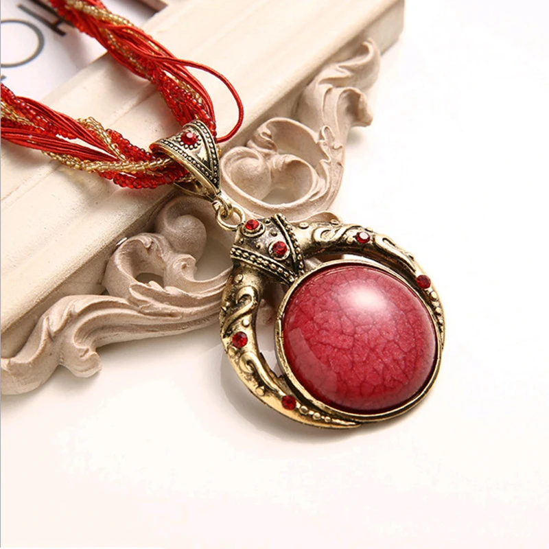 Vintage Necklace Jewelry Fashion Popular Retro Bohemia Style Multilayer Beads Chain Crystal Grain Pendant Necklace
Vintage Necklace Jewelry Fashion Popular Retro Bohemia Style Multilayer Beads Chain Crystal Grain Pendant Necklace