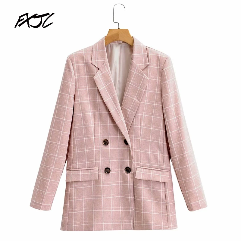 Женская двубортная куртка в клетку, розовая Повседневная Свободная шикарная куртка в стиле ретро, модная профессиональная куртка в стиле Х...
Женская двубортная куртка в клетку, розовая Повседневная Свободная шикарная куртка в стиле ретро, модная профессиональная куртка в стиле Х...