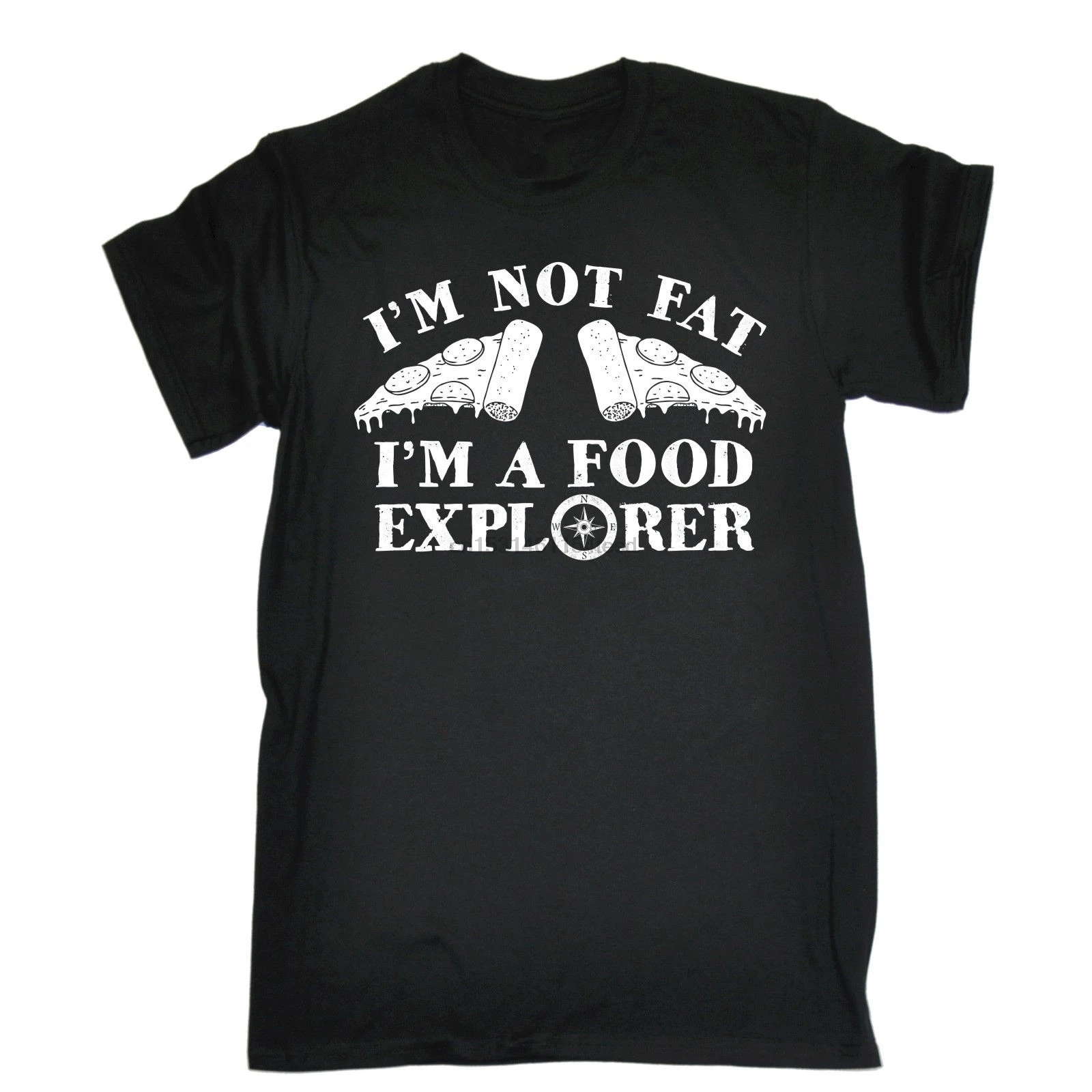 Футболка Im Not Fat A Food Explorer с изображением пиццы шеф повара кухни забавный подарок