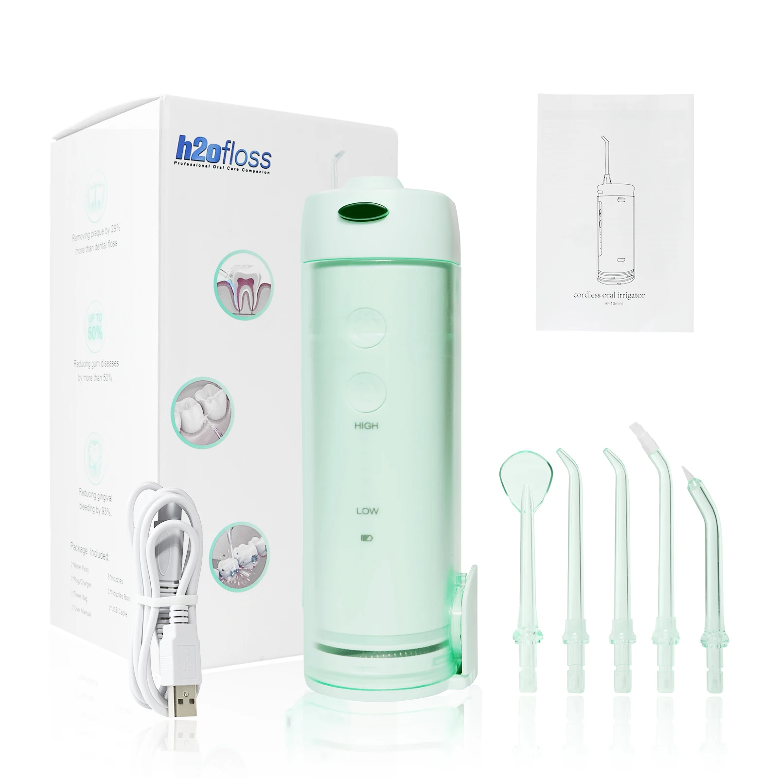 Oral Irrigator USB Rechargeable Water Flosser Portable Dental Water Jet 200ML Water Tank Waterproof Teeth Cleaner
Oral Irrigator USB Rechargeable Water Flosser Portable Dental Water Jet 200ML Water Tank Waterproof Teeth Cleaner
