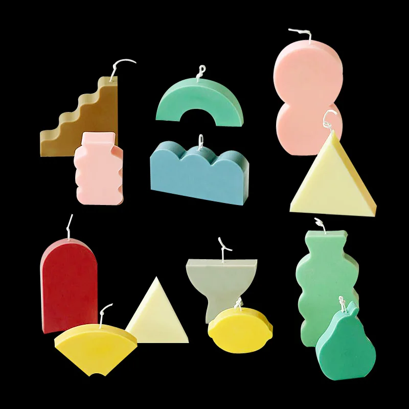 New Silicone Candle Mold Simple Geometric Line Shape Wax Model Home Decoration Round Pear Shaped Candle Famale soap Resin molds
New Silicone Candle Mold Simple Geometric Line Shape Wax Model Home Decoration Round Pear Shaped Candle Famale soap Resin molds