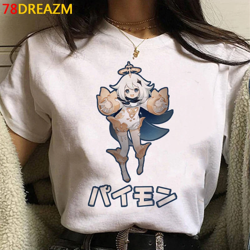 Женская футболка Genshin Impact, Повседневная Винтажная футболка для пар tumblr
Женская футболка Genshin Impact, Повседневная Винтажная футболка для пар tumblr