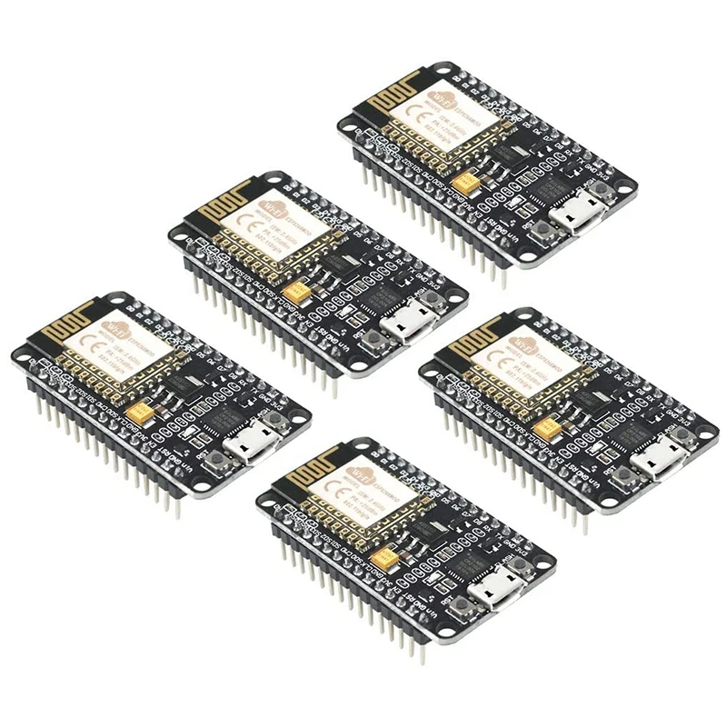 5Pcs Development Board WiFi WLAN Wireless Module for ESP8266 for NodeMCU for ESP-12E for Arduino
5Pcs Development Board WiFi WLAN Wireless Module for ESP8266 for NodeMCU for ESP-12E for Arduino