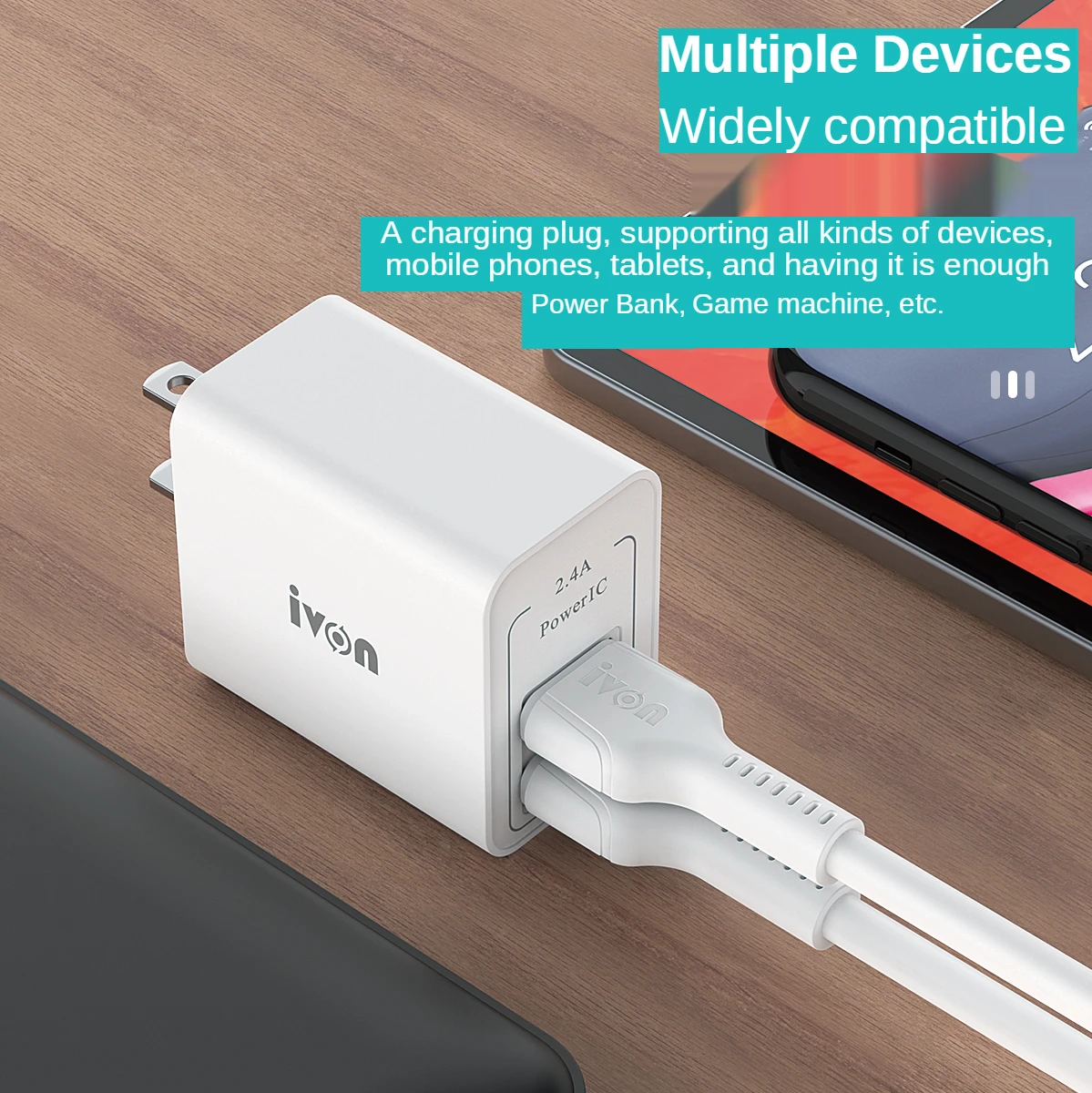 IVON 5V 2.4A Double USB Charger Kit for iPhone Fast Wall Charger EU Adapter for Samsung Xiaomi Huawei TECNO Mobile Phone Charger
IVON 5V 2.4A Double USB Charger Kit for iPhone Fast Wall Charger EU Adapter for Samsung Xiaomi Huawei TECNO Mobile Phone Charger
