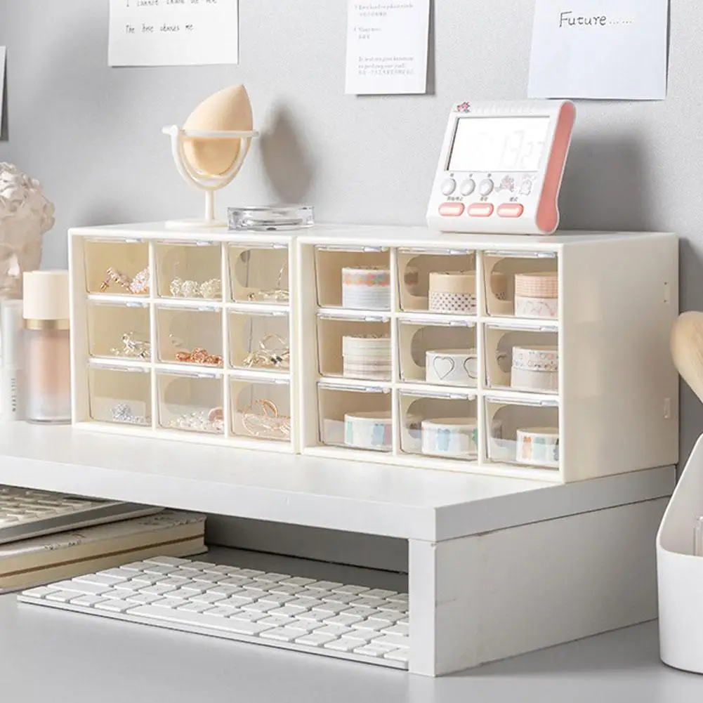 9 Grid Desktop Storage Box Dustproof Small Drawer Jewelry Plastic Storage Box Desktop Stationery Jewelry Hand Account
9 Grid Desktop Storage Box Dustproof Small Drawer Jewelry Plastic Storage Box Desktop Stationery Jewelry Hand Account