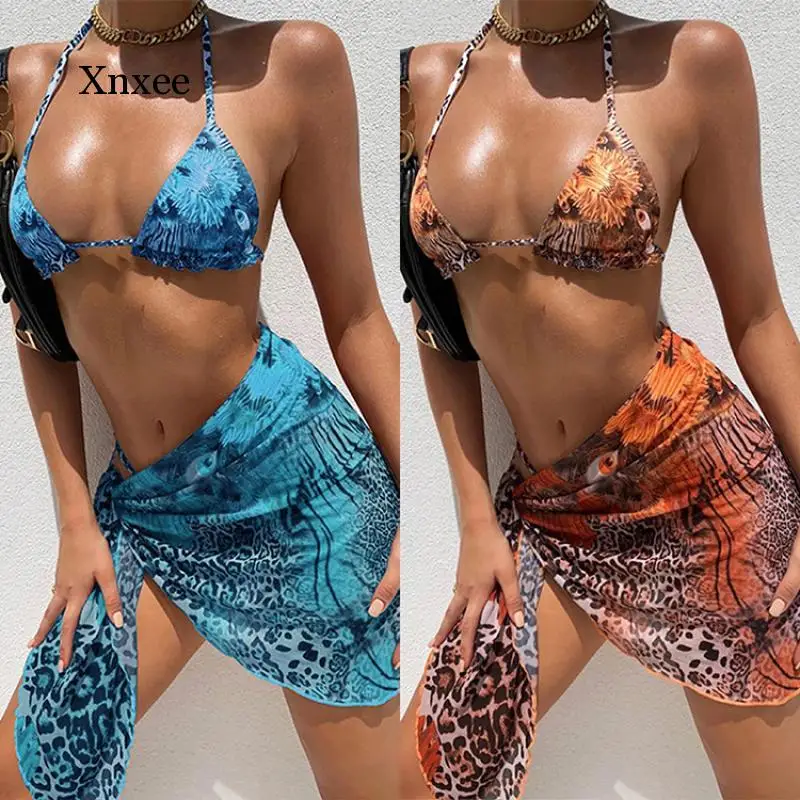 Leopard Print Lace Up Mid Waist Bikini Three Piece Set Sexy Swimwear Ruffle Women Bathing Costume Fashion Tie Dye Swimming Suit
Leopard Print Lace Up Mid Waist Bikini Three Piece Set Sexy Swimwear Ruffle Women Bathing Costume Fashion Tie Dye Swimming Suit