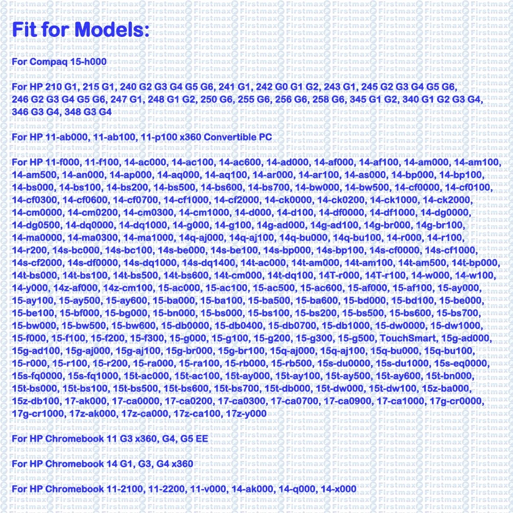 Firstmax 19.5V 2.31A 45W AC Adapter Charger Power Supply for HP 210 215 241 243 247 G1 242 248 345 G1 G2 240 245 246 G2 G3 G4 G5
Firstmax 19.5V 2.31A 45W AC Adapter Charger Power Supply for HP 210 215 241 243 247 G1 242 248 345 G1 G2 240 245 246 G2 G3 G4 G5