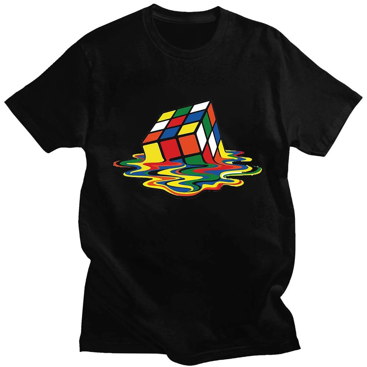 2021 Summer Men's T-shirt Melting Rubik's Cube Print Graphic Trend Hip Hop Street Top O-Neck High Quality Cotton Short Sleeve
2021 Summer Men's T-shirt Melting Rubik's Cube Print Graphic Trend Hip Hop Street Top O-Neck High Quality Cotton Short Sleeve