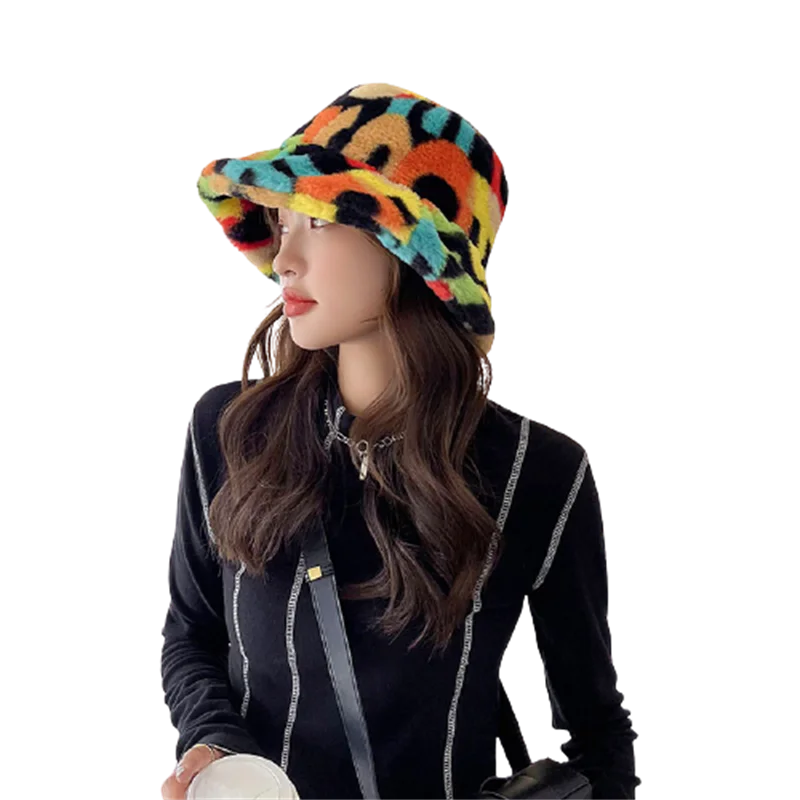 New Women Letter Print Faux Fur Bucket Hat For Winter Lady Casual Fashion Leopard Camouflage Warm Panama Hat Plush Fisherman Cap
New Women Letter Print Faux Fur Bucket Hat For Winter Lady Casual Fashion Leopard Camouflage Warm Panama Hat Plush Fisherman Cap