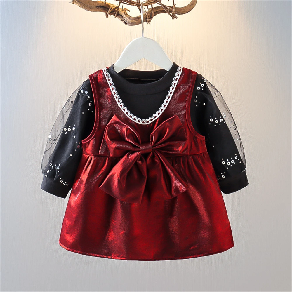 Baby Girl Dress Children Clothes Dress + Blouse Girls Clothing Big Bow Kids Clothes Girls Spring Autumn Children's Clothes
Baby Girl Dress Children Clothes Dress + Blouse Girls Clothing Big Bow Kids Clothes Girls Spring Autumn Children's Clothes