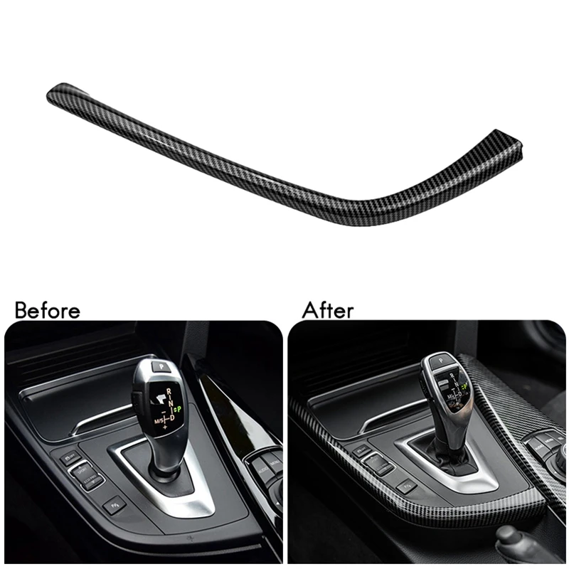 Carbon Fiber Car Gear Shift Panel Side L Shape Strips Trim Interior Modification for BMW 3 4 Series 3GT F30 F31 F32 F34
Carbon Fiber Car Gear Shift Panel Side L Shape Strips Trim Interior Modification for BMW 3 4 Series 3GT F30 F31 F32 F34