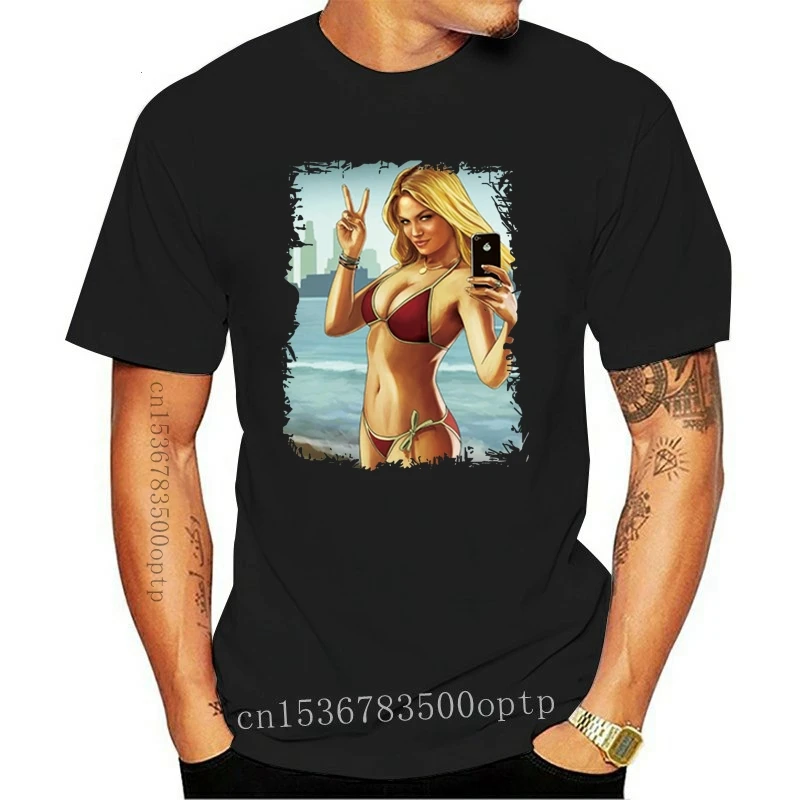 Новинка 2021 мужские летние футболки с принтом Grand Theft Auto Game GTA 5 крутая Мужская