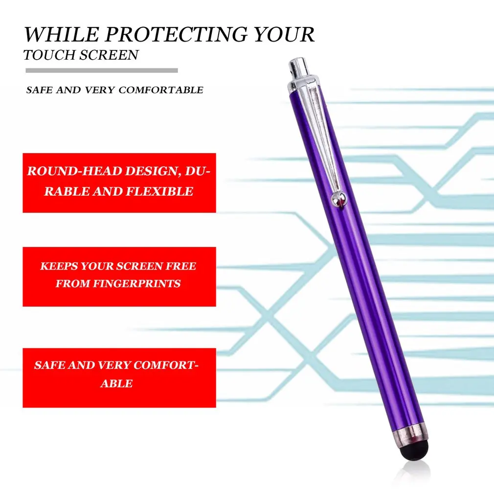 10pcs Capacitive Pen Colorful Metal Touch Screen Stylus Pens For IPad IPhone XR XS MAX Samsung Smart Phone Tablet Drop Shipping
10pcs Capacitive Pen Colorful Metal Touch Screen Stylus Pens For IPad IPhone XR XS MAX Samsung Smart Phone Tablet Drop Shipping