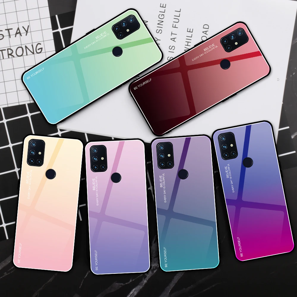 Gradient Tempered Glass Case For Oneplus 9 Pro Luxury Phone Cover For Oneplus 7 8 T Pro Nord N 10 100 5G Bags Anti-scratch Cases
Gradient Tempered Glass Case For Oneplus 9 Pro Luxury Phone Cover For Oneplus 7 8 T Pro Nord N 10 100 5G Bags Anti-scratch Cases