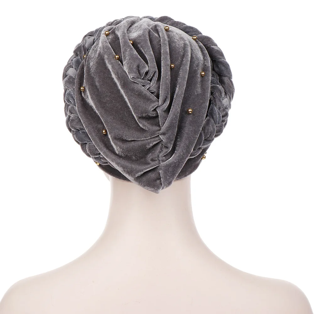 Muslim Women Solid Cross Velvet Braid Turban Hat Headscarf Cancer Chemo Beanie Cap Headwear Headwrap Hair Accessories
Muslim Women Solid Cross Velvet Braid Turban Hat Headscarf Cancer Chemo Beanie Cap Headwear Headwrap Hair Accessories