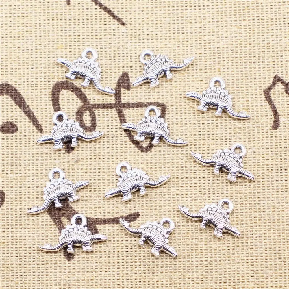 Designer Charms DIY 20pcs 16x9mm Antique Silver Color Dinosaur Charms 
Designer Charms DIY 20pcs 16x9mm Antique Silver Color Dinosaur Charms