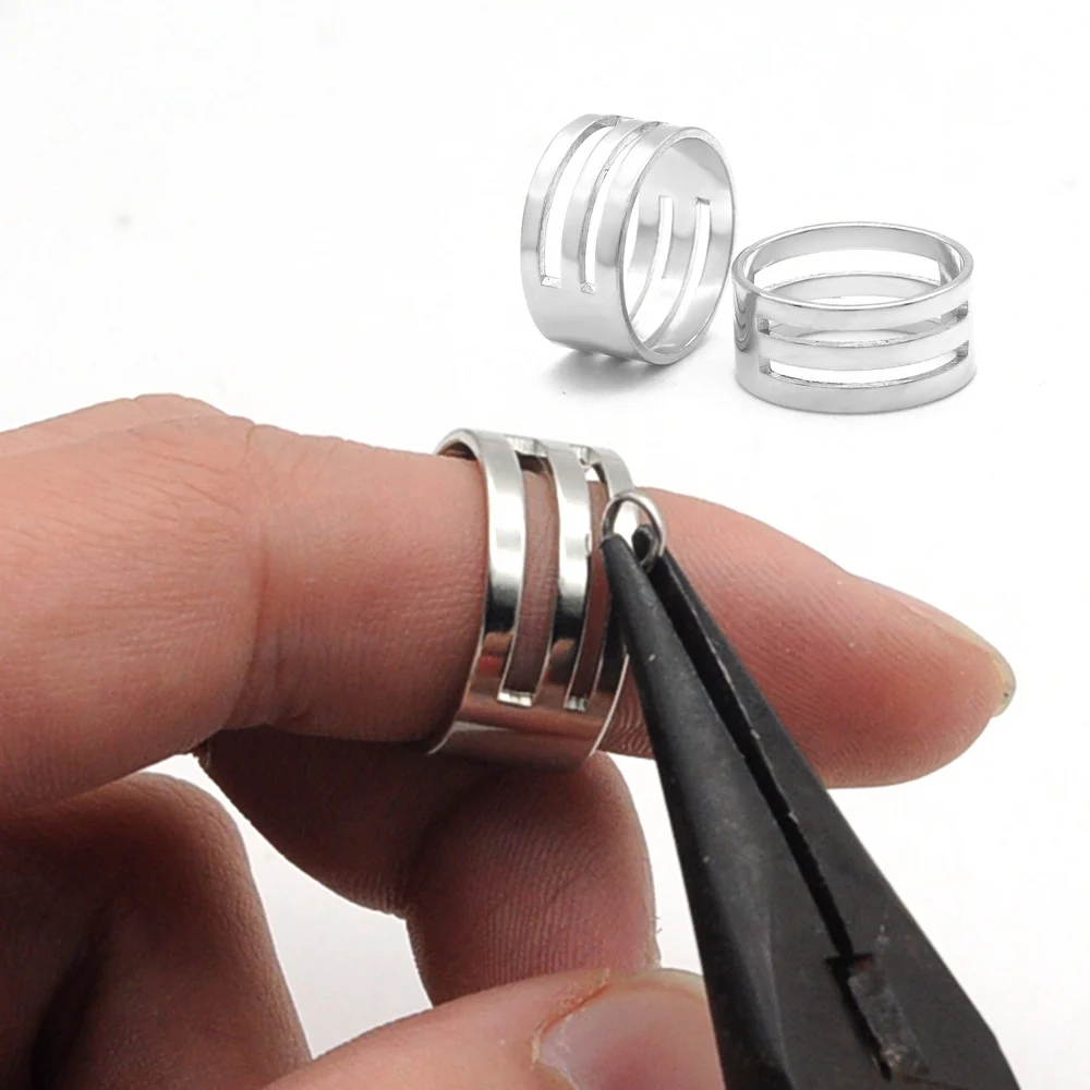 3 шт./лот 100% переходное кольцо из нержавеющей стали открытое Закрытое для пальцев