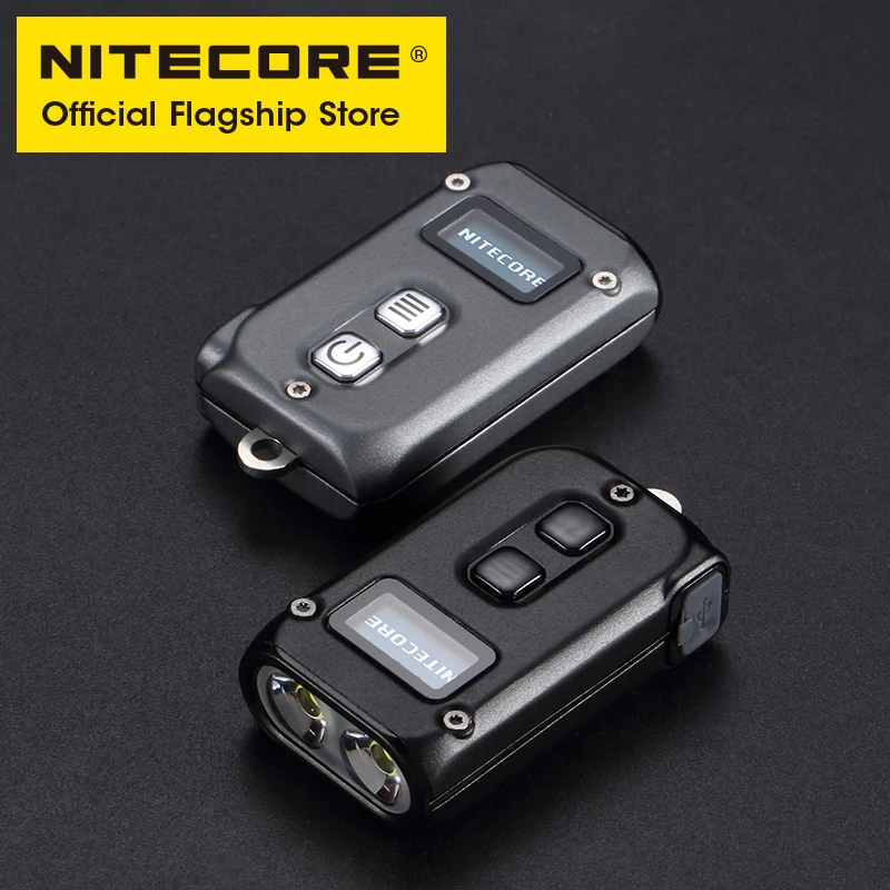 Миниатюрный портативный фонарик NITEOCRE TINI 2 для ключей двухъядерный OLED EDC APC Sleep