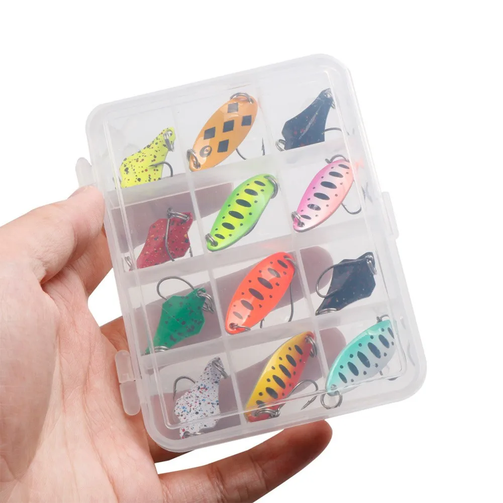 15Pcs Fishing Tackle Bait Fishing Metal Spoon Lure Bait For Trout Bass Spoons Metal Fishing Bait Set Tackle Gear Accessories
15Pcs Fishing Tackle Bait Fishing Metal Spoon Lure Bait For Trout Bass Spoons Metal Fishing Bait Set Tackle Gear Accessories