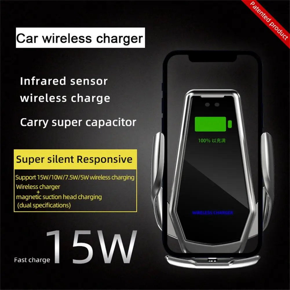 Car Holder Mobile Cell Stand Smartphone GPS Support Wireless Smart Car Charger 15W Automatic Mobile Phone Holder
Car Holder Mobile Cell Stand Smartphone GPS Support Wireless Smart Car Charger 15W Automatic Mobile Phone Holder