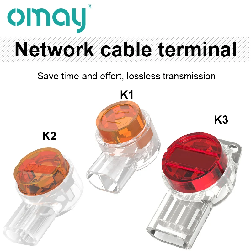 OMAY K1 K2 K3 Connector Crimp Connection RJ45 RJ11 Waterproof Wiring Ethernet Telephone Cable Cord Network Terminals
OMAY K1 K2 K3 Connector Crimp Connection RJ45 RJ11 Waterproof Wiring Ethernet Telephone Cable Cord Network Terminals